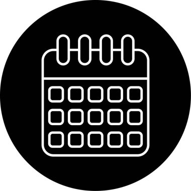 Web Kullanımı için Zamanlama Simgesi, Vektör İllüstrasyonu