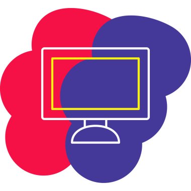 Web Kullanımı için Bilgisayar Simgesi, Vektör İllüstrasyonu