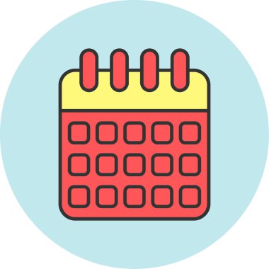 Web Kullanımı için Zamanlama Simgesi, Vektör İllüstrasyonu