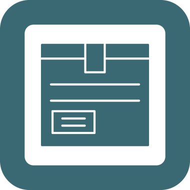 Web Kullanımı için Paket Simgesi, Vektör İllüstrasyonu