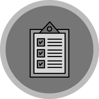 Web Kullanımı için Görev Simgesi, Vektör İllüstrasyonu