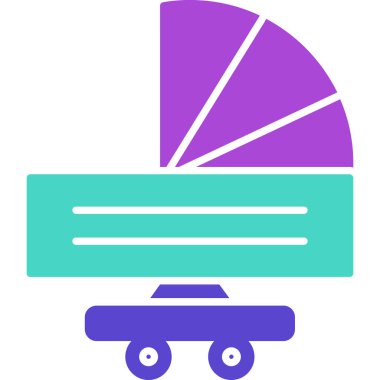 Stroller Simgesi, Web Kullanımı için Vektör Resimleri