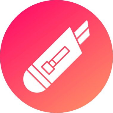 Web Kullanımı İçin Kesici Simgesi, Vektör İllüstrasyonu