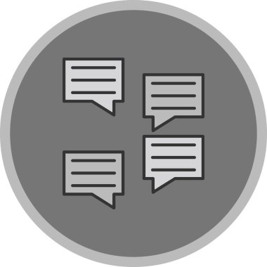 Web Kullanımı için İleti Simgesi, Vektör İllüstrasyonu