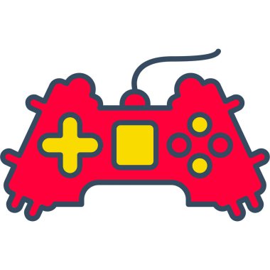 Web Kullanımı için Gamepad Simgesi, Vektör İllüstrasyonu