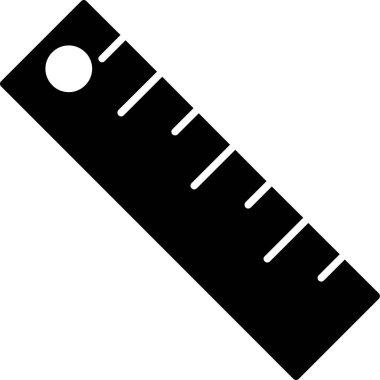 Web Kullanımı için Cetvel Simgesi, Vektör İllüstrasyonu