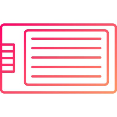 Web Kullanımı için Tablet Simgesi, Vektör İllüstrasyonu