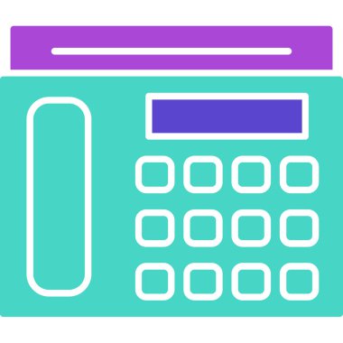 Web kullanımı için Aktarım Telefonu Simgesi, Vektör İllüstrasyonu