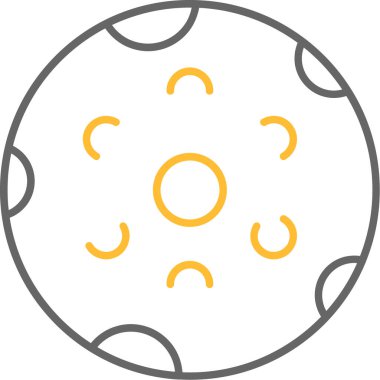 Web Kullanımı için Ay Simgesi, Vektör İllüstrasyonu