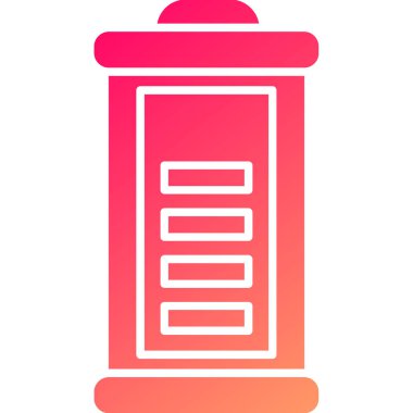 Web kullanımı için Pil Simgesi, Vektör İllüstrasyonu