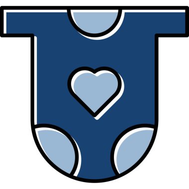 Bebek Elbiseleri Simgesi, Web Kullanımı için Vektör İllüstrasyonu