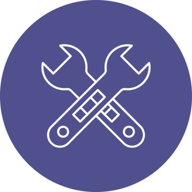 Web Kullanımı için Vektör İllüstrasyonu Çapraz Anahtarı Simgesi