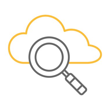 Web Kullanımı için bulut Simgesi, Vektör İllüstrasyonu