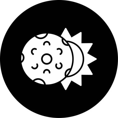 Web Kullanımı İçin Tutulma Simgesi, Vektör İllüstrasyonu