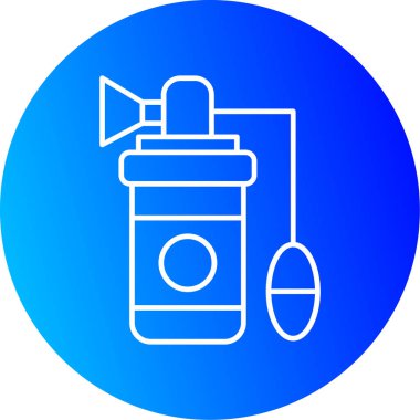 Web Kullanımı için Göğüs Pompası Simgesi, Vektör İllüstrasyonu