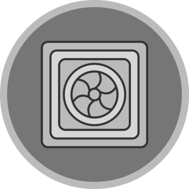 Web Kullanımı için Fan Simgesi, Vektör İllüstrasyonu