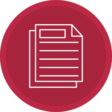 Web Kullanımı için Belge Simgesi, Vektör İllüstrasyonu