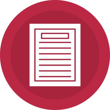 Web Kullanımı için Not Simgesi, Vektör İllüstrasyonu