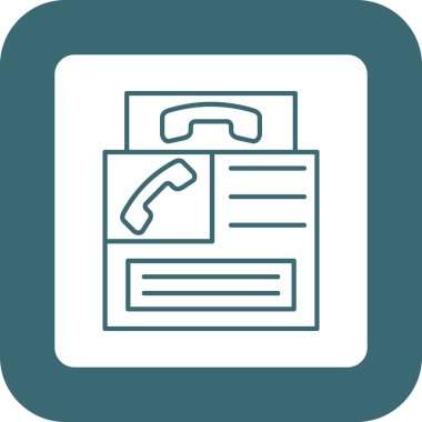 Web Kullanımı için Telefon kulübesi Simgesi, Vektör İllüstrasyonu