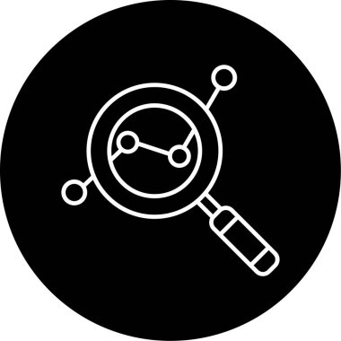 Web Kullanımı için Araştırma Simgesi, Vektör İllüstrasyonu