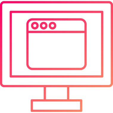 Web Kullanımı için Web Simgesi, Vektör İllüstrasyonu