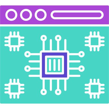 Web Kullanımı için Web Simgesi, Vektör İllüstrasyonu