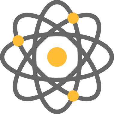 Web Kullanımı için atom Simgesi, Vektör İllüstrasyonu