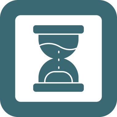 Web Kullanımı için Kum İzleme Simgesi, Vektör İllüstrasyonu