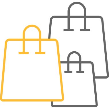 Alışveriş Torbaları Simgesi, Web Kullanımı için Vektör Resimleri