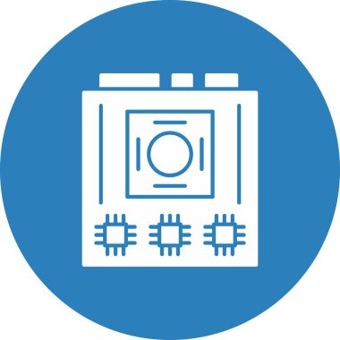 Web Kullanımı için Ana Kart Simgesi, Vektör İllüstrasyonu