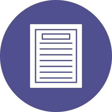 Web Kullanımı için Not Simgesi, Vektör İllüstrasyonu