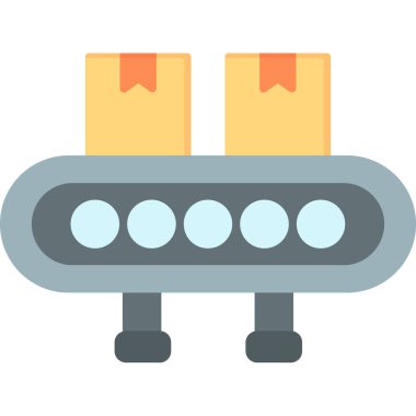 Web Kullanımı için Taşıyıcı Kayışı Simgesi, Vektör İllüstrasyonu