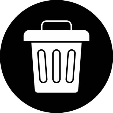 Bin Simge, Web Kullanımı için Vektör İllüstrasyonu