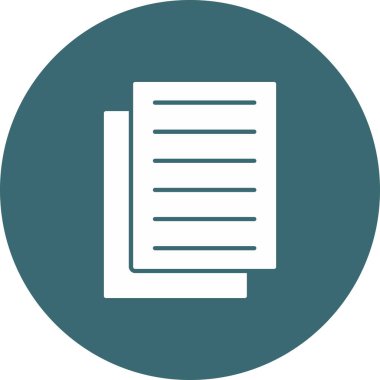 Web Kullanımı için Notlar Simgesi, Vektör İllüstrasyonu