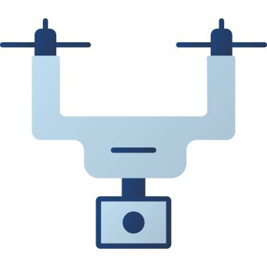 Web Kullanımı için Kamera Drone Simgesi, Vektör İllüstrasyonu