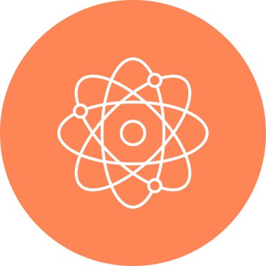 Web Kullanımı için atom Simgesi, Vektör İllüstrasyonu