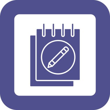 Web Kullanımı için Notlar Simgesi, Vektör İllüstrasyonu