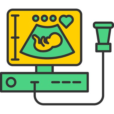 Web kullanımı için Ultrason Simgesi, Vektör İllüstrasyonu