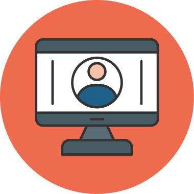 Web Kullanımı için Kullanıcı Simgesi, Vektör İllüstrasyonu