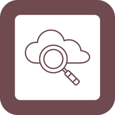 Web Kullanımı için bulut Simgesi, Vektör İllüstrasyonu