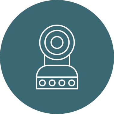 Web Kullanımı için Web Kamera Simgesi, Vektör İllüstrasyonu