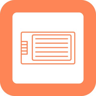 Web Kullanımı için Tablet Simgesi, Vektör İllüstrasyonu