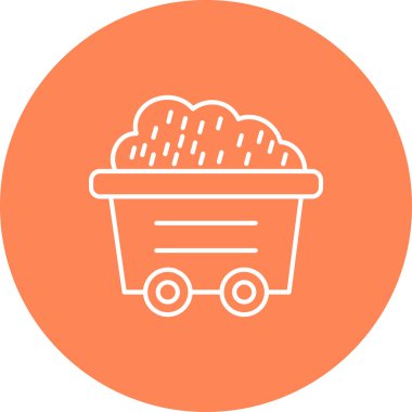 Vagon Simgesi, Web Kullanımı için Vektör İllüstrasyonu