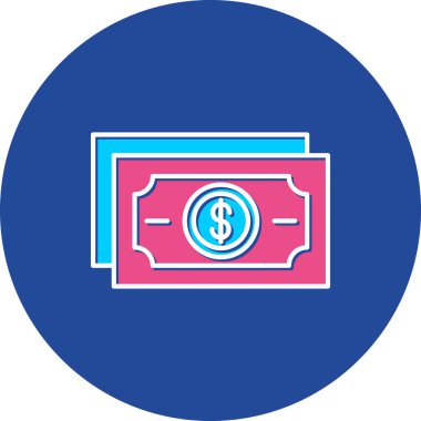 Web Kullanımı için Para Simgesi, Vektör İllüstrasyonu