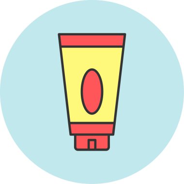 Vücut Losyonu Simgesi, Web Kullanımı için Vektör İllüstrasyonu