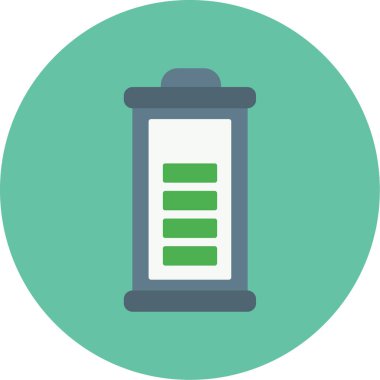 Web kullanımı için Pil Simgesi, Vektör İllüstrasyonu
