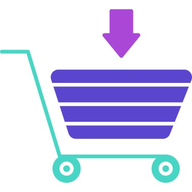 Otomobil Simgesine Ekle, Web Kullanımı için Vektör İllüstrasyonu