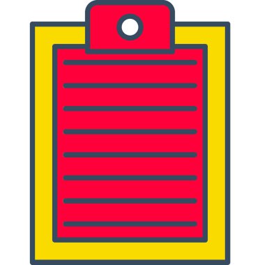 Web Kullanımı için Pano Simgesi, Vektör İllüstrasyonu