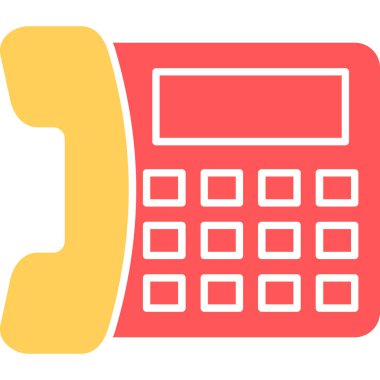 Web Kullanımı için Telefon Simgesi, Vektör İllüstrasyonu