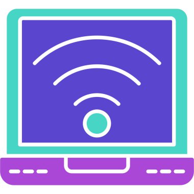 Web Kullanımı için Wifi Simgesi, Vektör İllüstrasyonu
